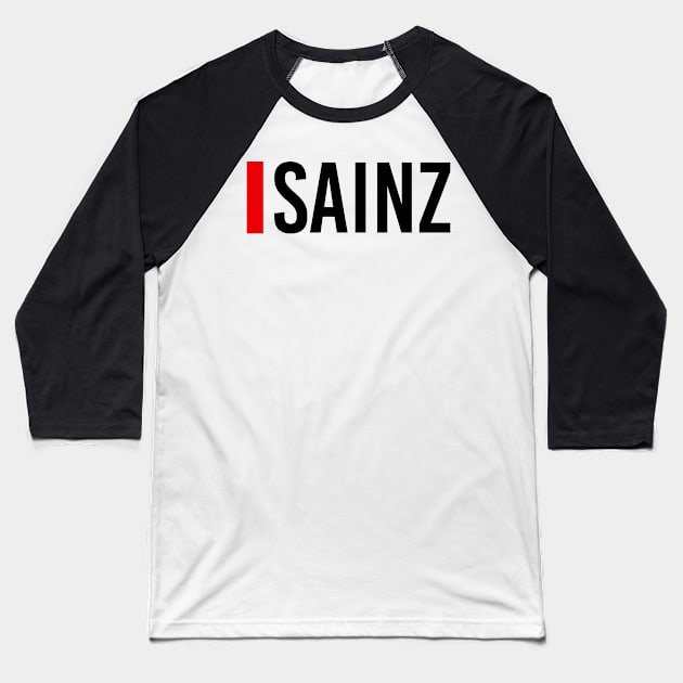 Carlos Sainz Driver Name - 2022 Season #2 Baseball T-Shirt by GreazyL